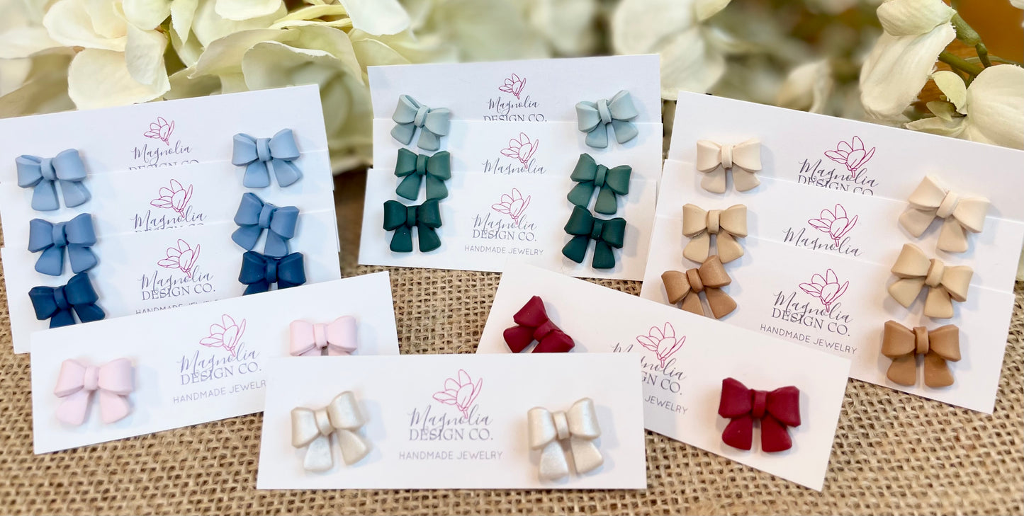 Coquette Bow Studs