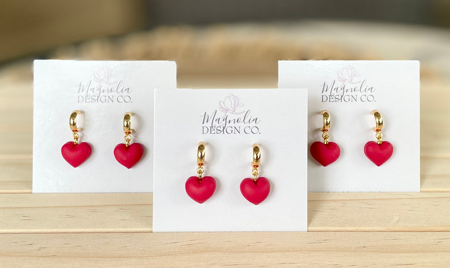 Puffy Heart Dangle