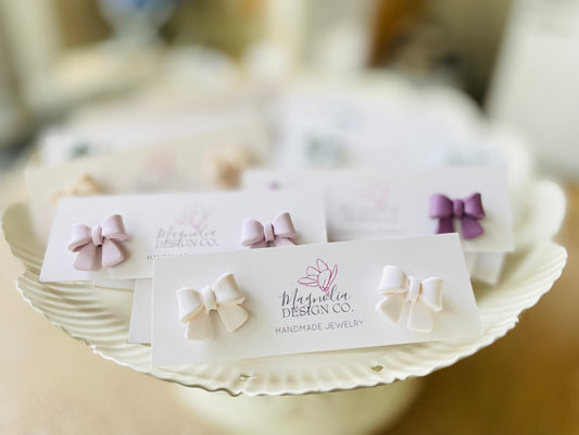 Coquette Bow Studs