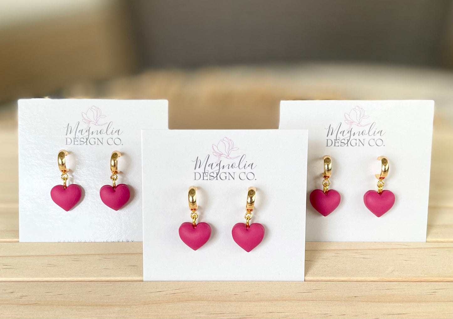 Puffy Heart Dangle
