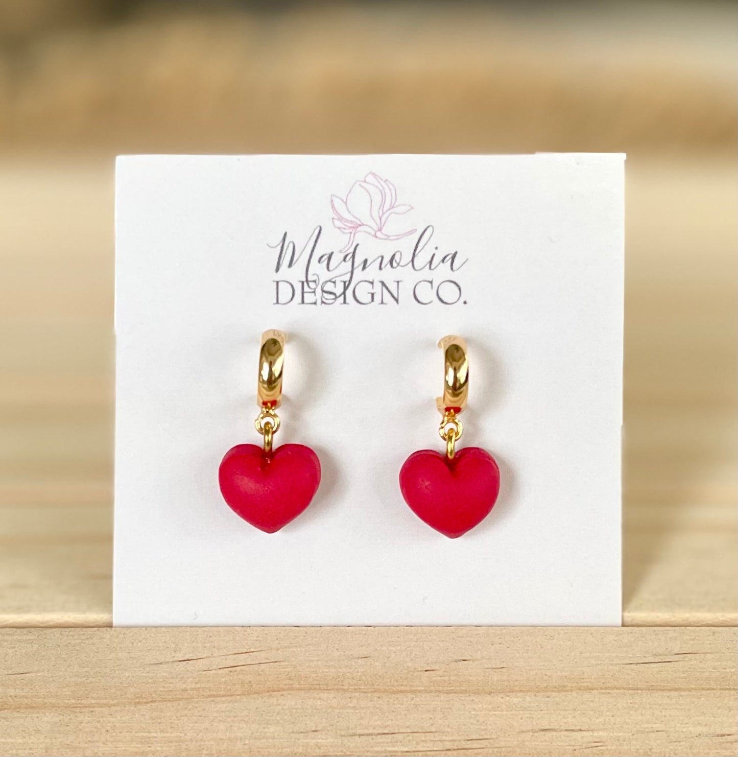 Puffy Heart Dangle