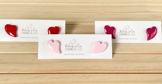 Curved Heart Stud
